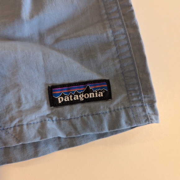Blue Patagonia Swimsuit Mens small Baggies Mesh Lined Swim Trunks Board Shorts - Picture 3 of 8